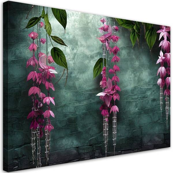 

Картина арт-принт KUNSTLOFT Hanging Purple Flowers 4, зеленый