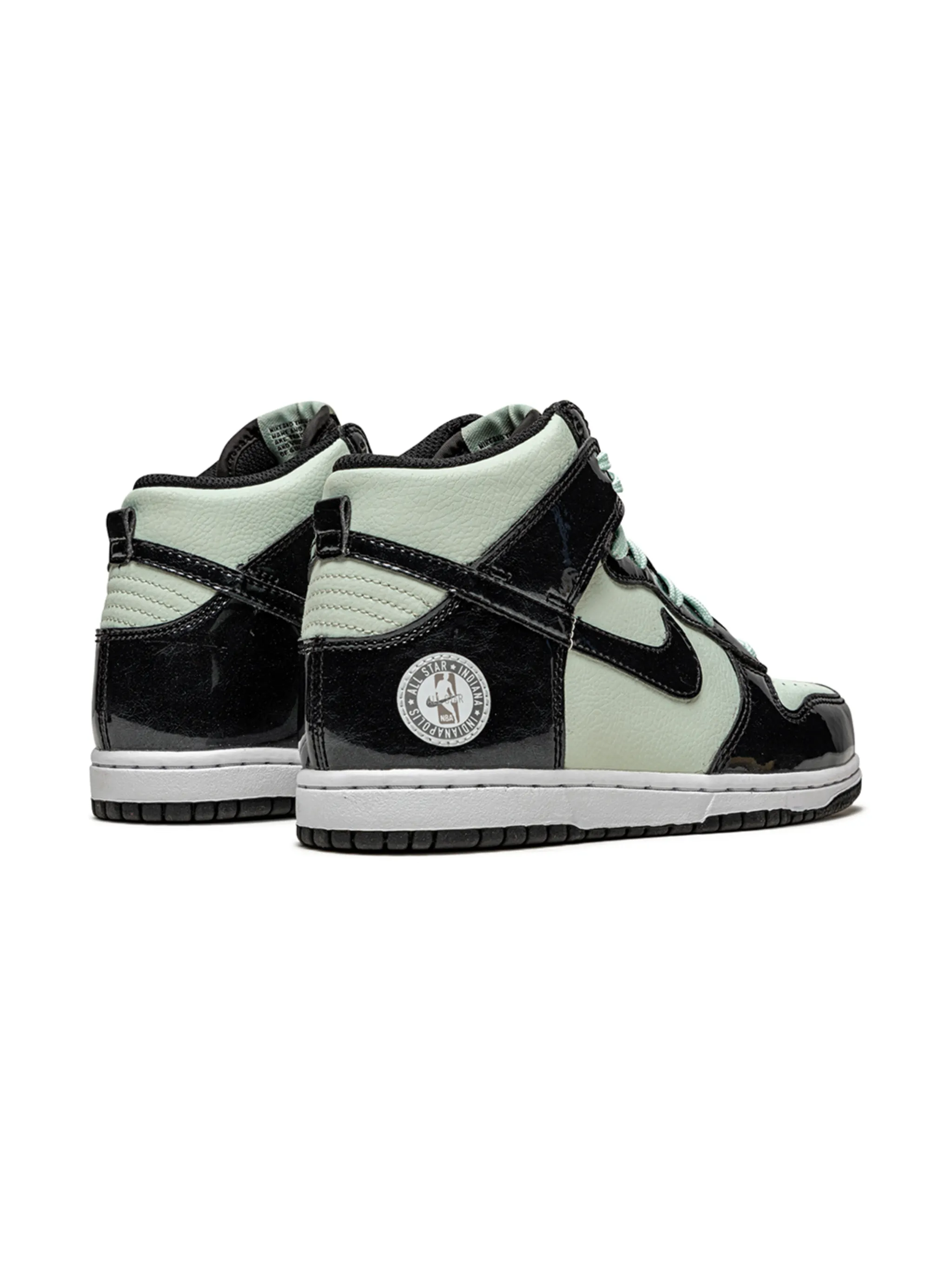 Кроссовки Dunk High SE (PS) Nike Kids, зеленый — фото 3