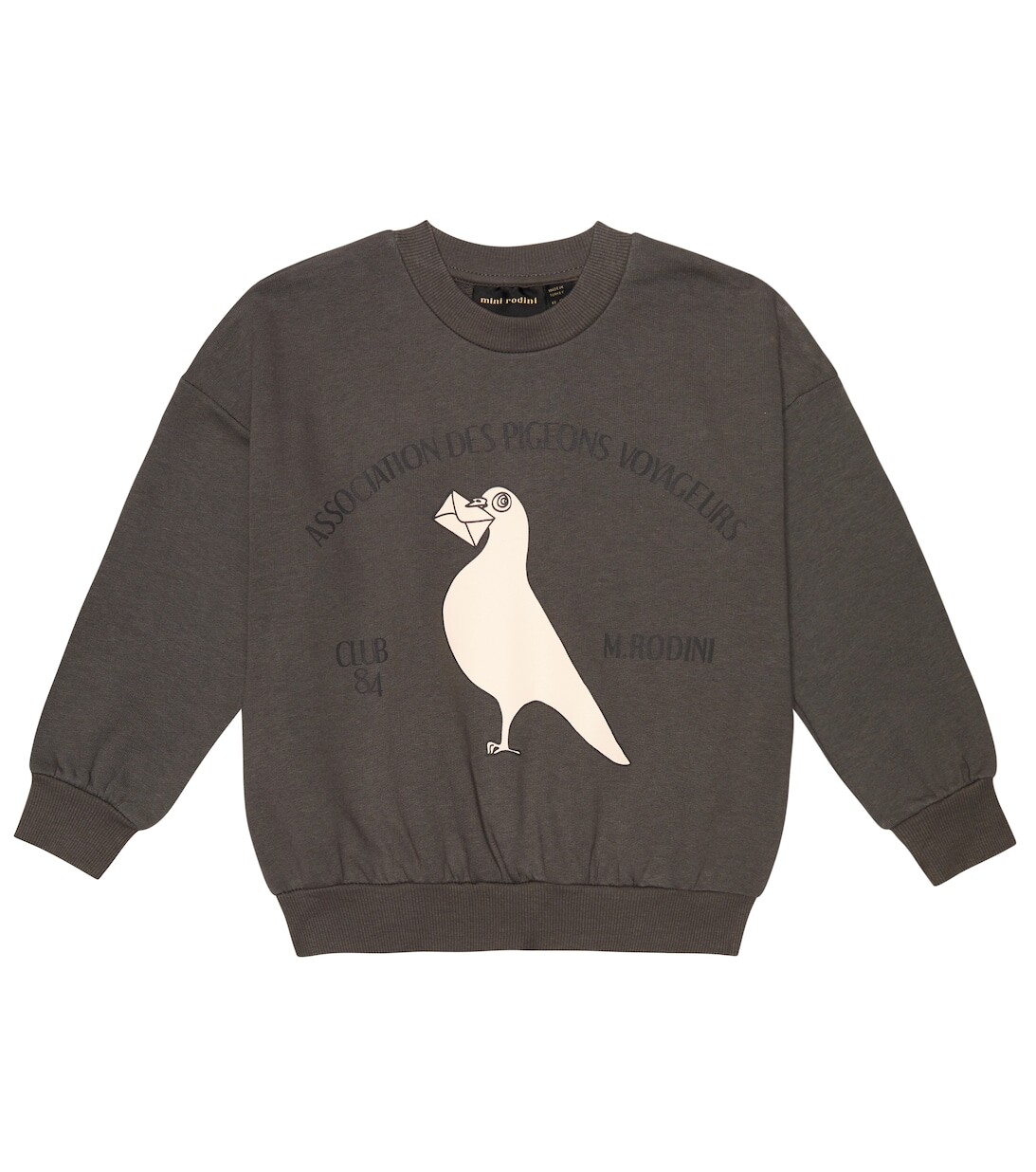 

Толстовка из хлопкового джерси Pigeons Mini Rodini, серый