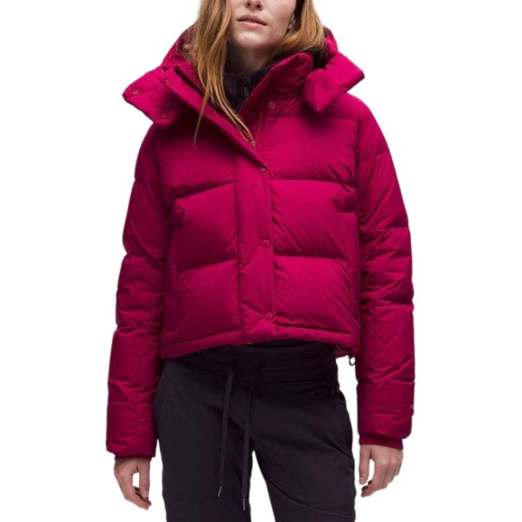 

Пуховик Wunder Puff Series женский Lululemon, berry rum красный/brml