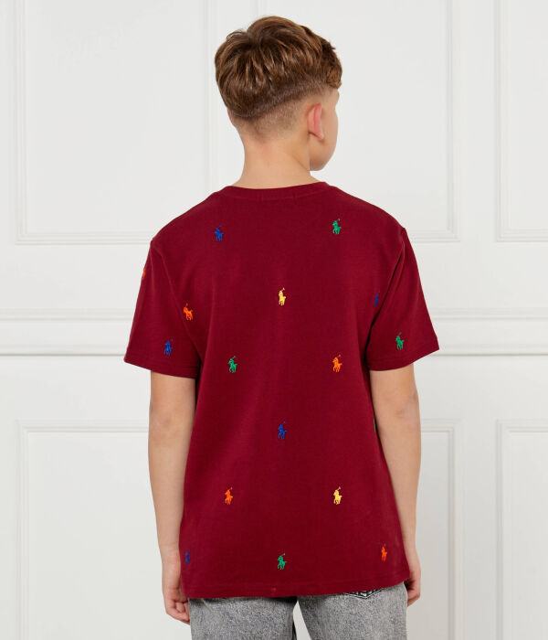 Футболка Polo Ralph Lauren Regular Fit, бургундия — фото 3