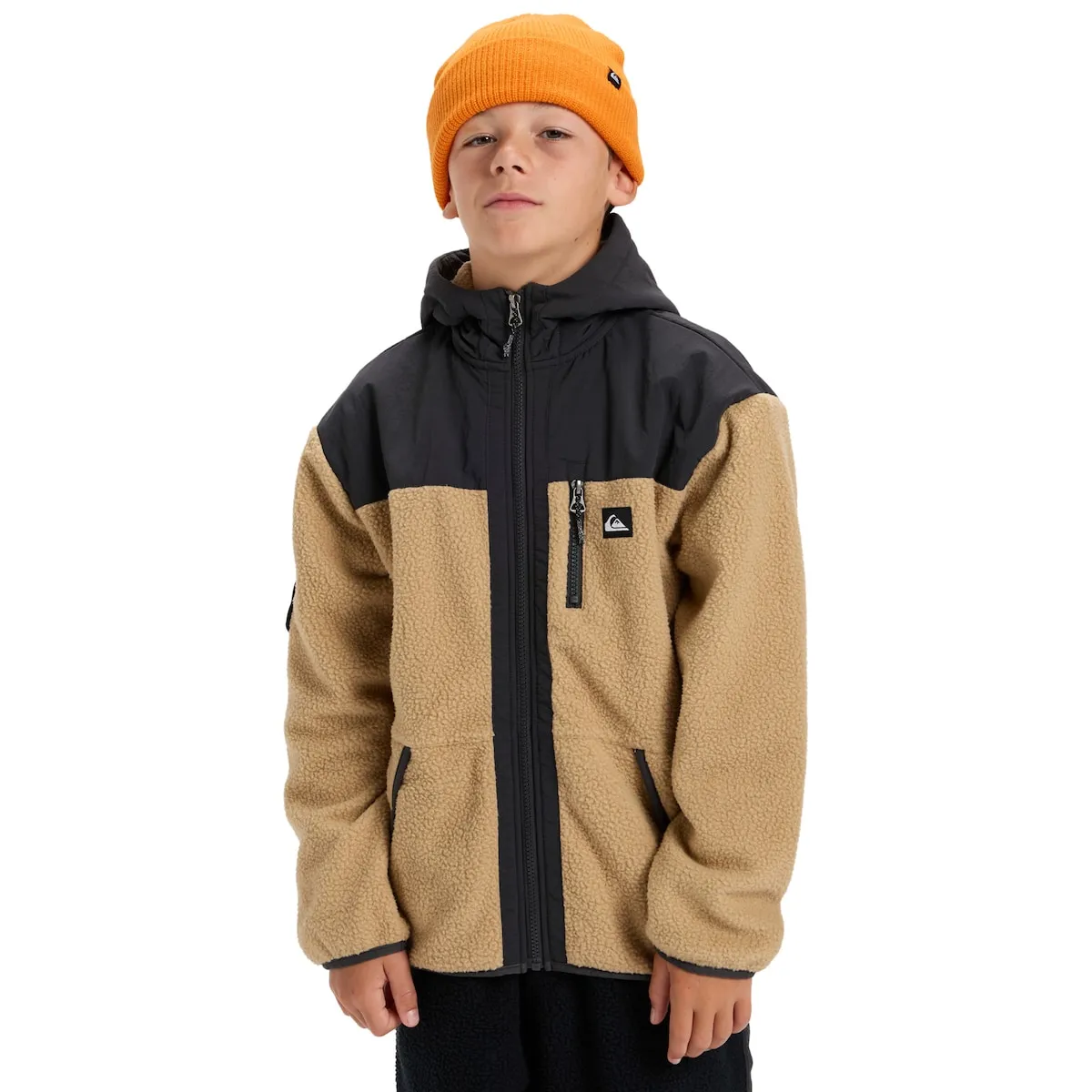 

Детский флисовый свитер Back To S School Quiksilver, бежевый