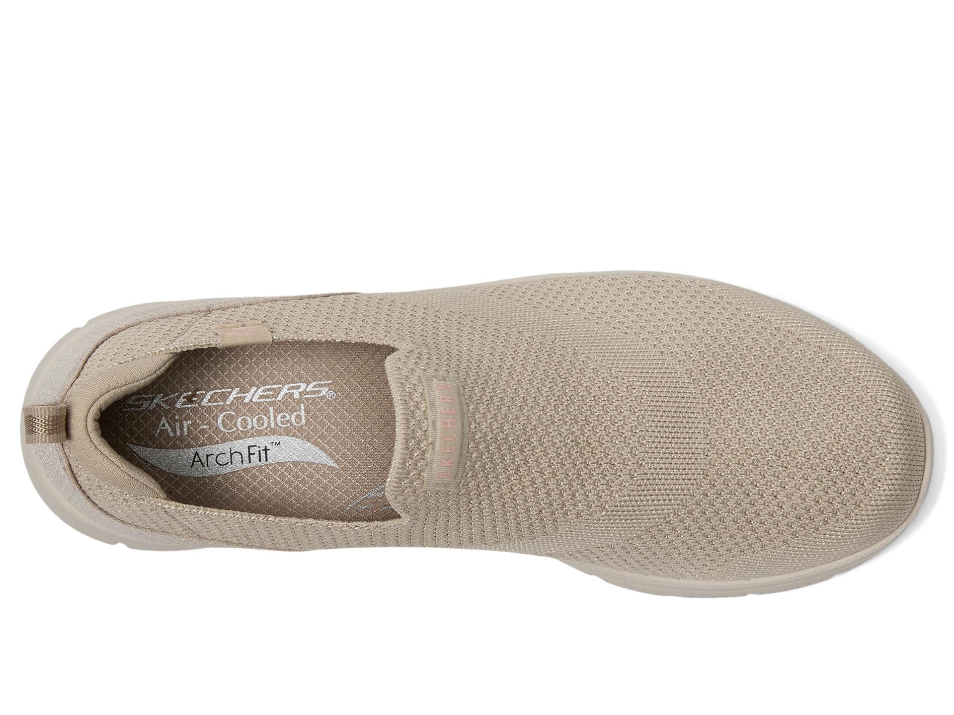 Лоферы SKECHERS Arch Fit Refine 2.0 Cascade, серо-коричневый — фото 2