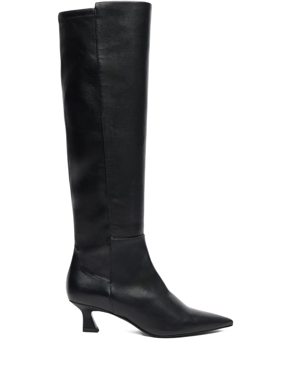 Сапоги Vinnie 5050 на скульптурном каблуке Stuart Weitzman, черный