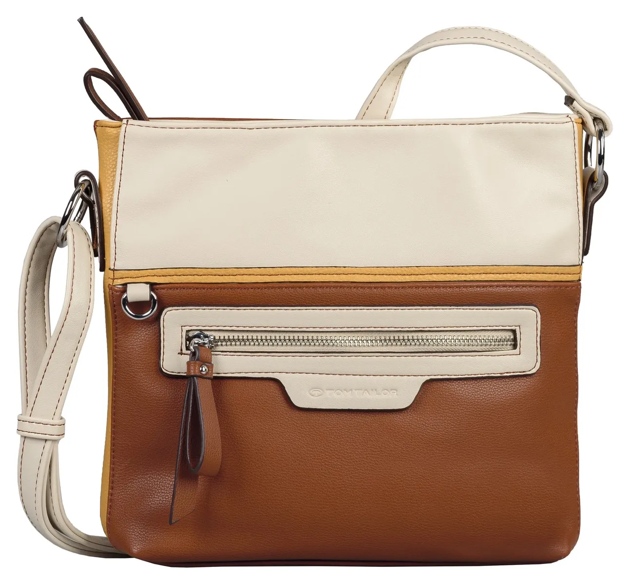 

Сумка через плечо TOM TAILOR "Cross Bag S", с задним отделением на молнии, цвет Cognac