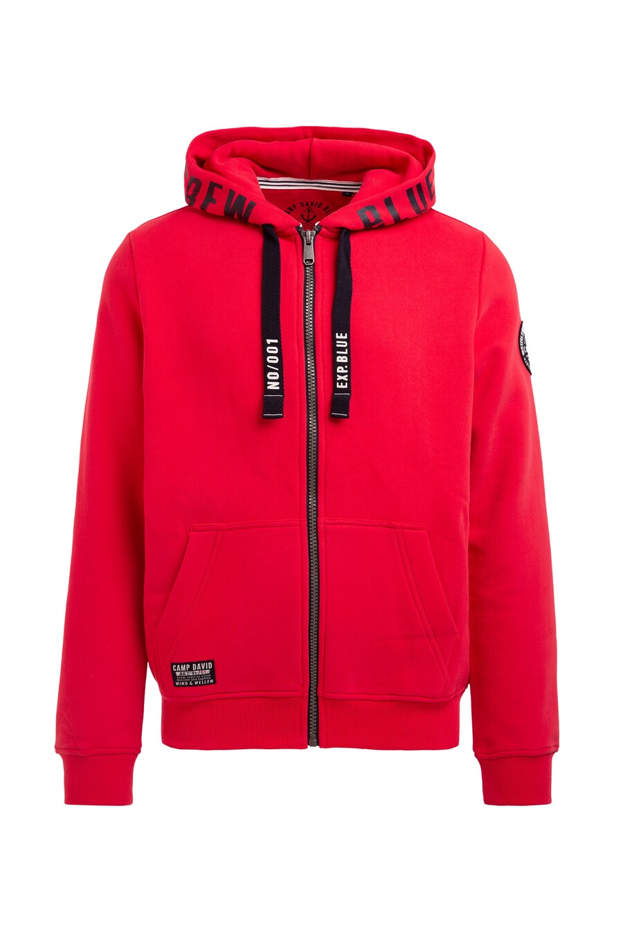 

Худи с капюшоном на молнии CAMP DAVID, Red