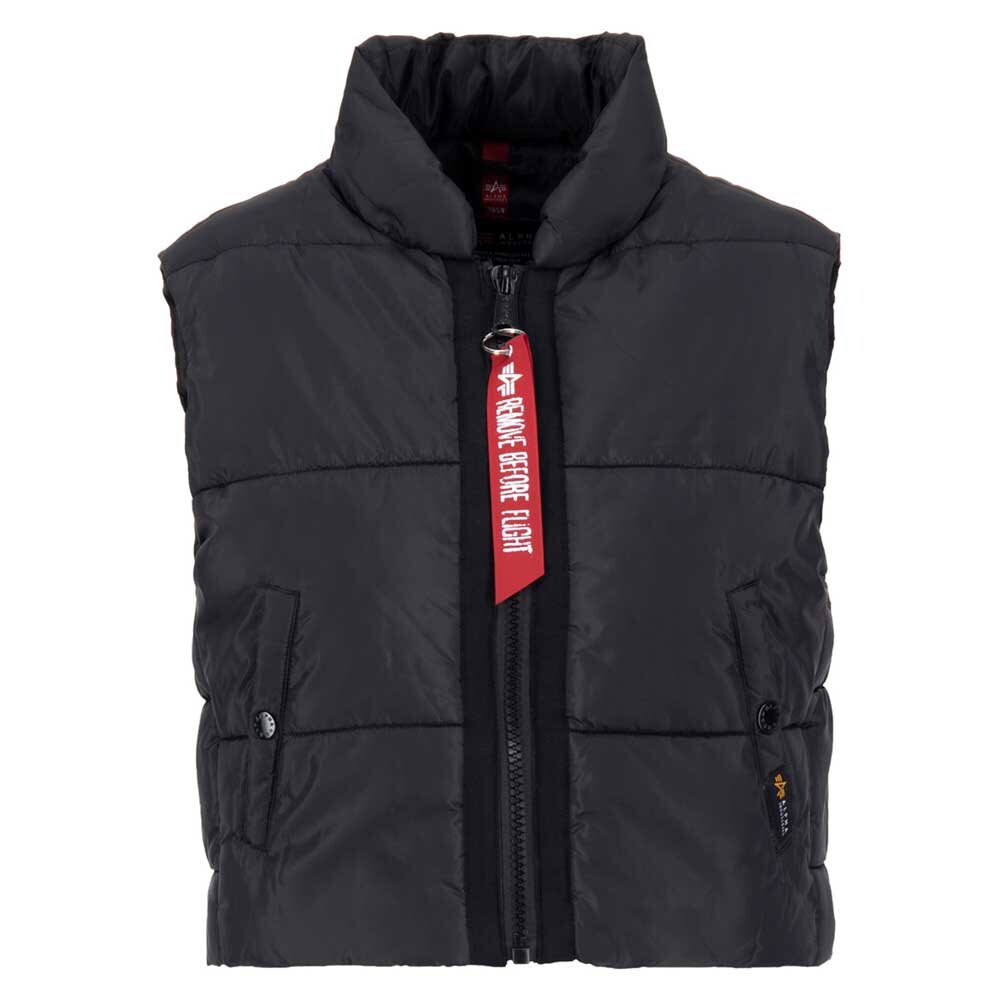 

Жилет Alpha Industries Puffer Cropped, черный