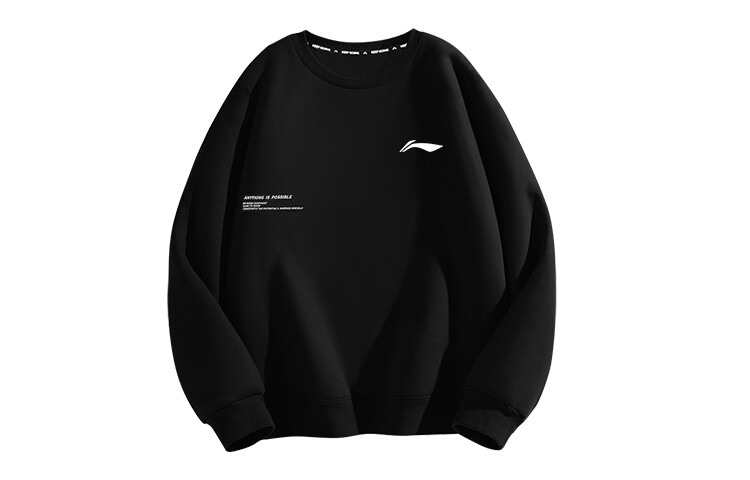 

Толстовка серии Badminton унисекс черная Lining, черный