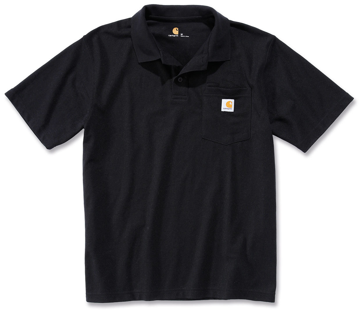

Футболка Carhartt Contractors Work Pocket Polo Shirt, черный
