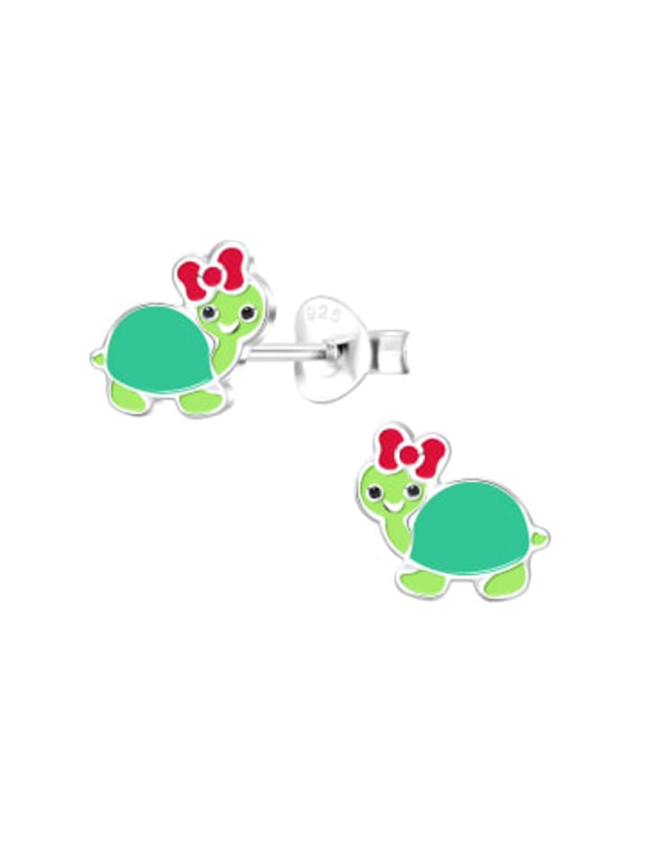 

Alexander York Серьги-гвоздики "Черепаха с бантиком" из серебра 925 пробы, комплект из 2 штук