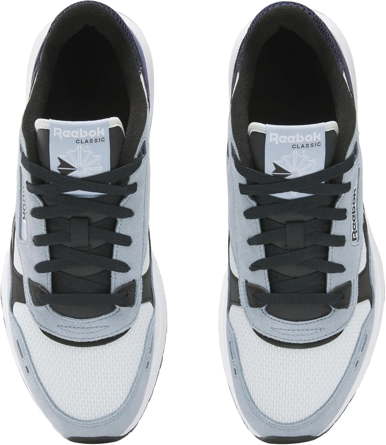 Кроссовки Reebok Unisex Classic Leather 2400, черный/синий — фото 3