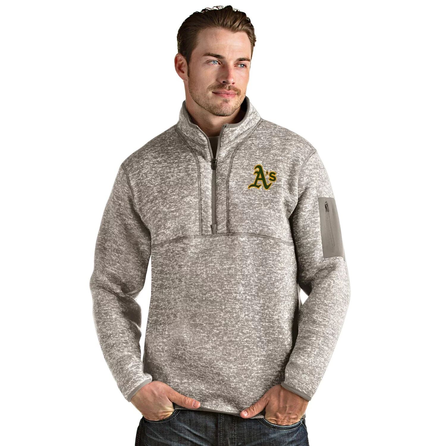 

Мужской пуловер с молнией 1/4 Oakland Athletics