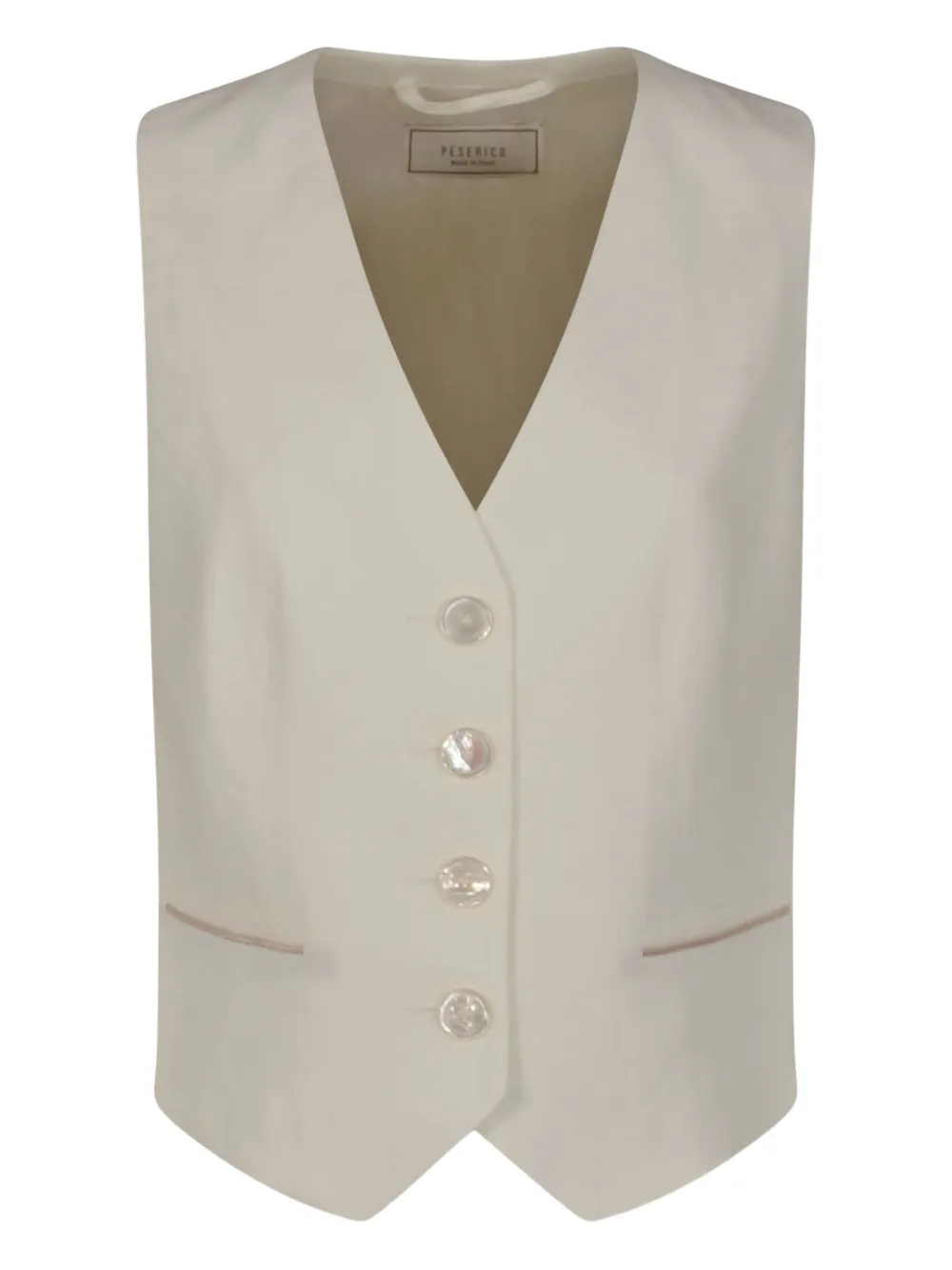 

Льняной жилет Peserico, нейтральный