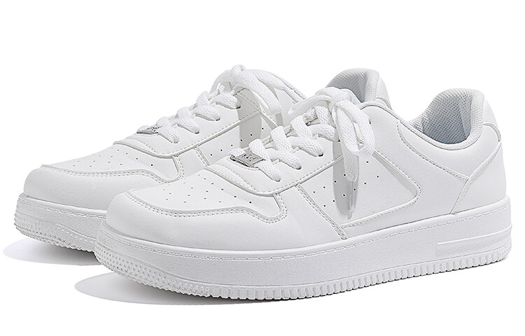 Кроссовки HUANQIU Skateboarding Shoes Men Low-top White, белый — фото 3