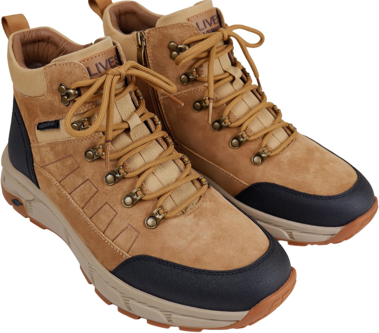 

Походные ботинки для активного отдыха, высокие ботинки на шнуровке, прочные треккинговые ботинки, резиновая подошва, противоскользящие горные ботинки Generic, желтый