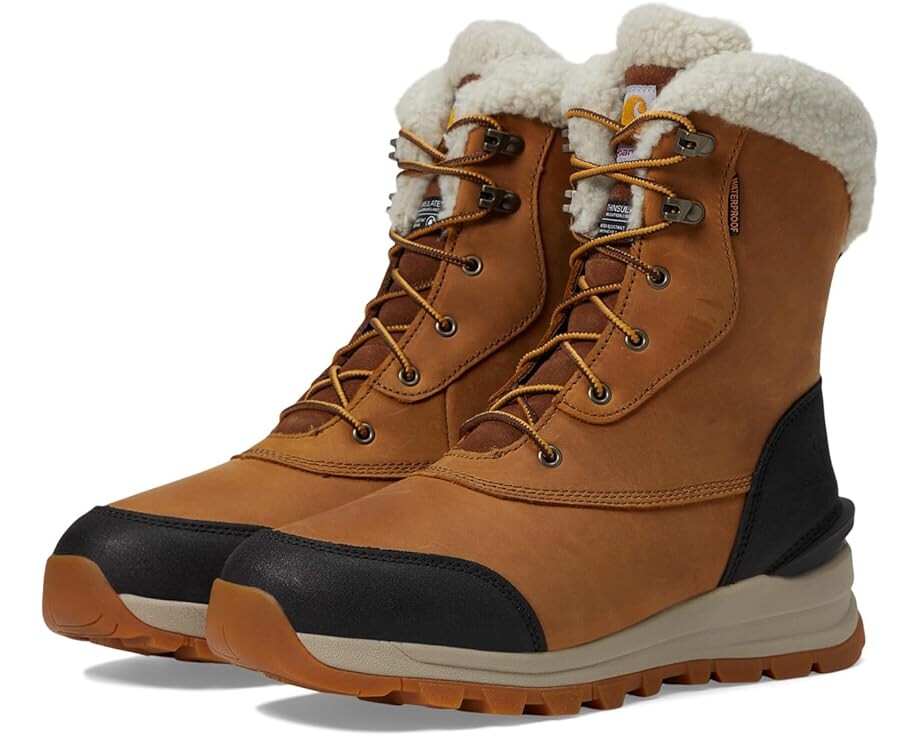 

Ботинки Carhartt Pellston WP Ins. 8" Winter, цвет Light Brown Oil Nubuck