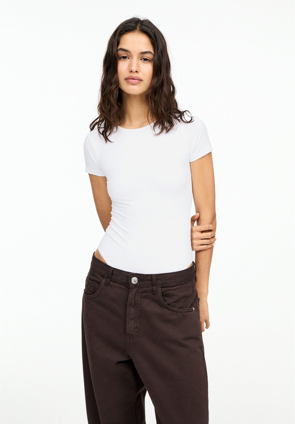 

Базовая футболка PULL&BEAR, белый