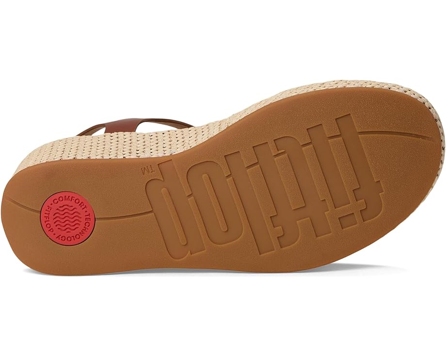 Туфли FitFlop Platfforms Woven Wedge Ankle-Strap Sandals, цвет Deep Tan/Ivory — фото 3