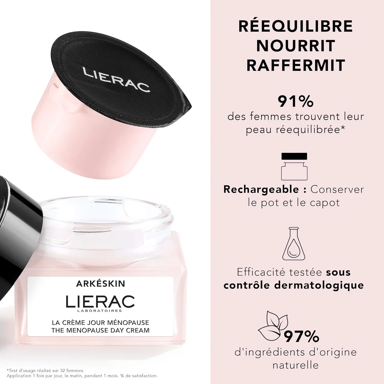 Крем для лица Lierac — Сменный блок дневного крема для лица «Arkéskin Menopause» от No brand, 50 мл — фото 2
