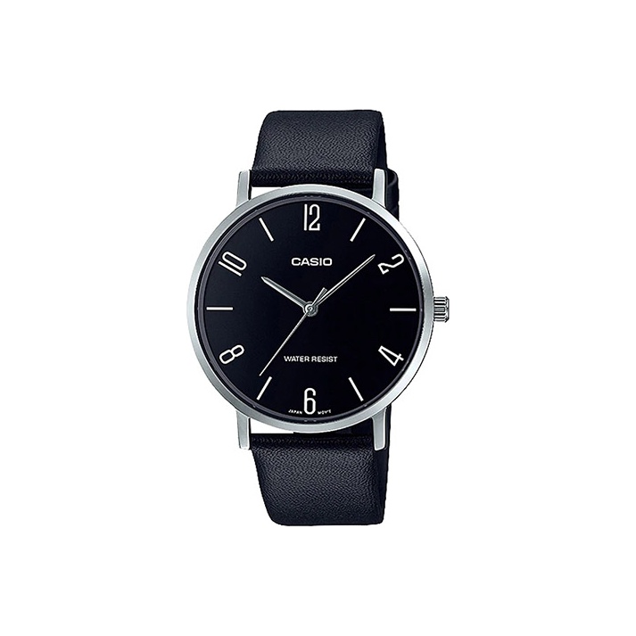 

CASIO Часы Men Standard Series Black Watch MTP-VT01L-1B2, Black Dial
