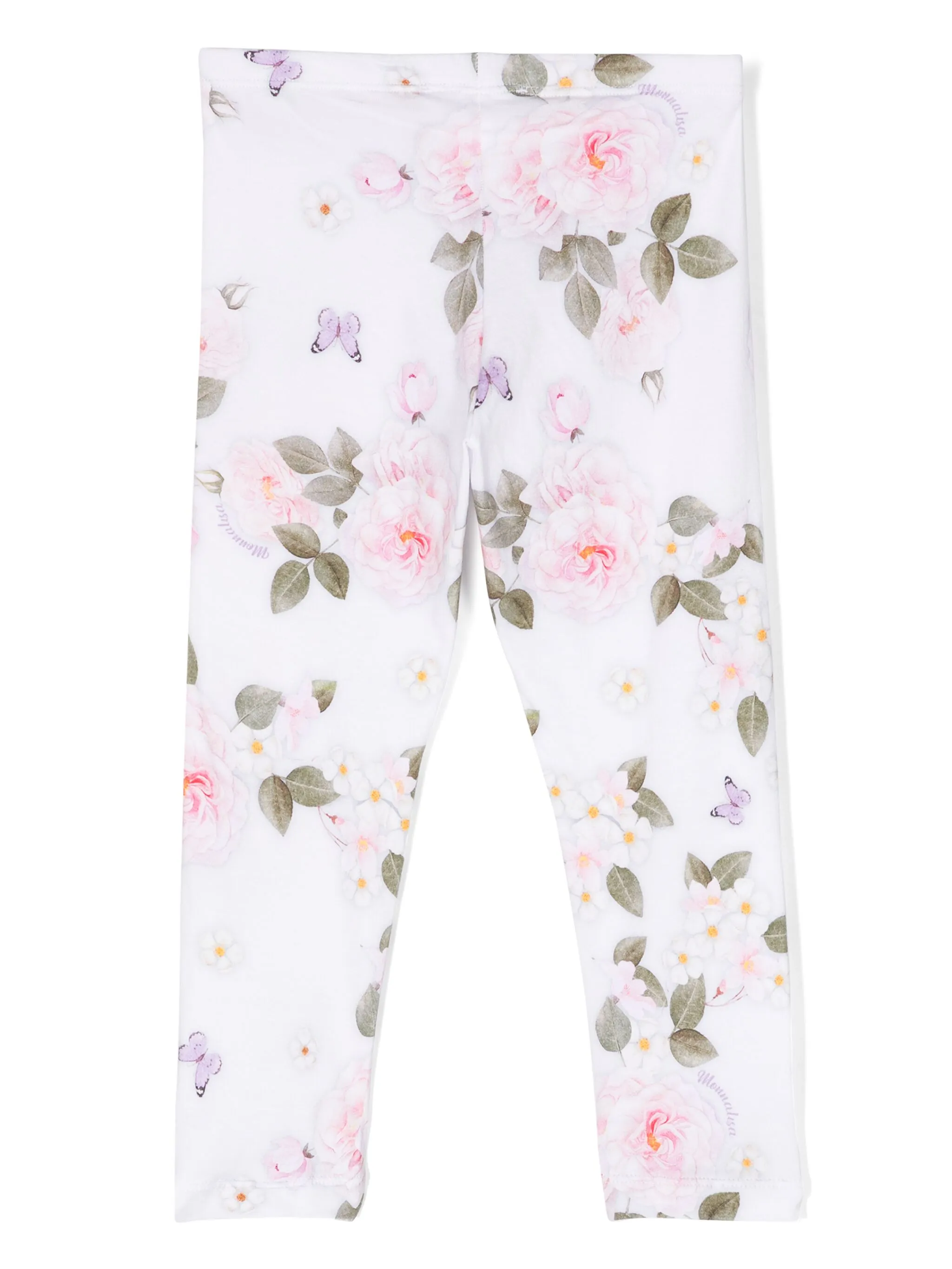 

Легинсы с цветочным принтом Monnalisa, белый