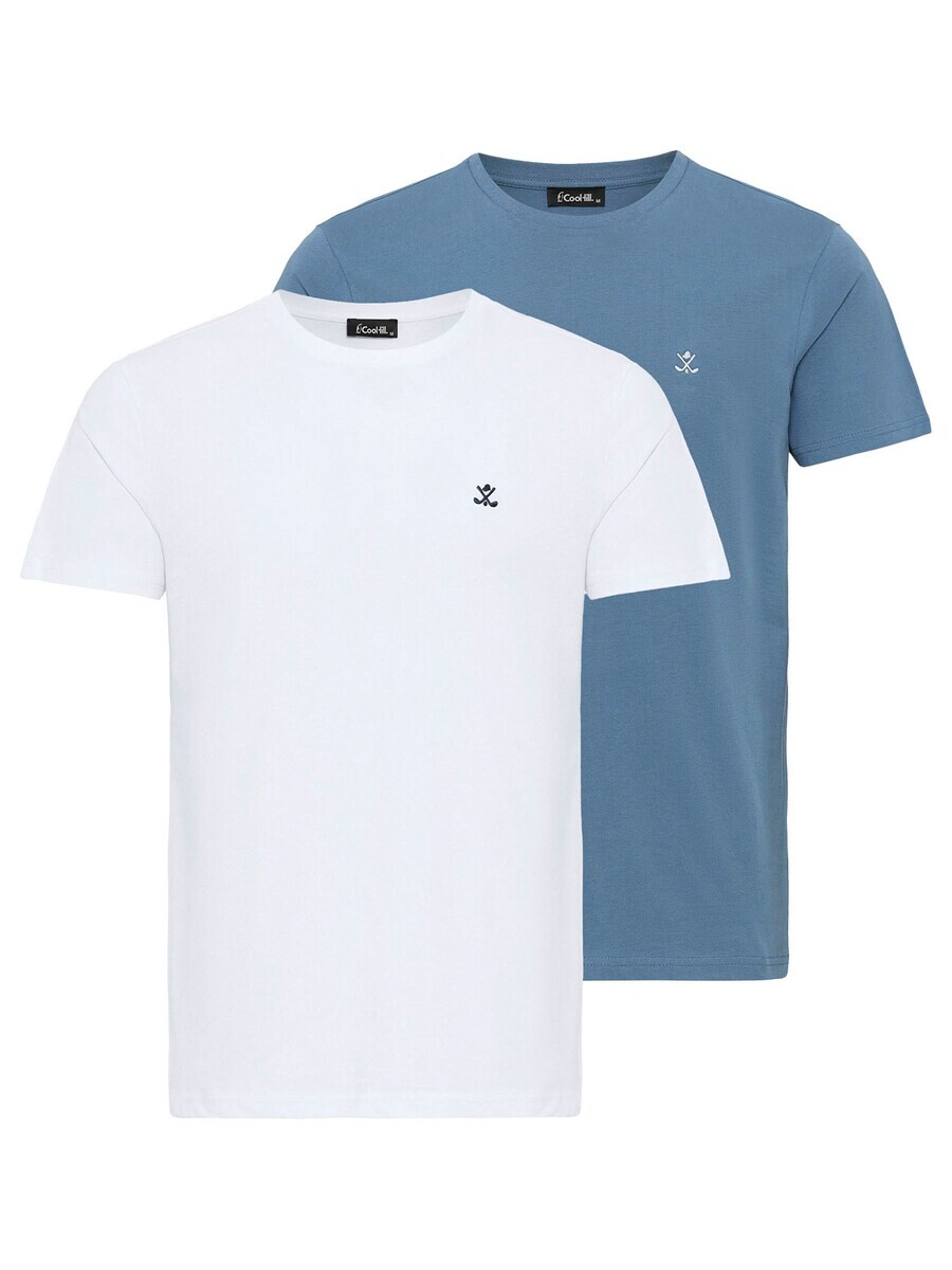 

Классическая футболка Cool Hill Shirt Jose, цвет light blue/white