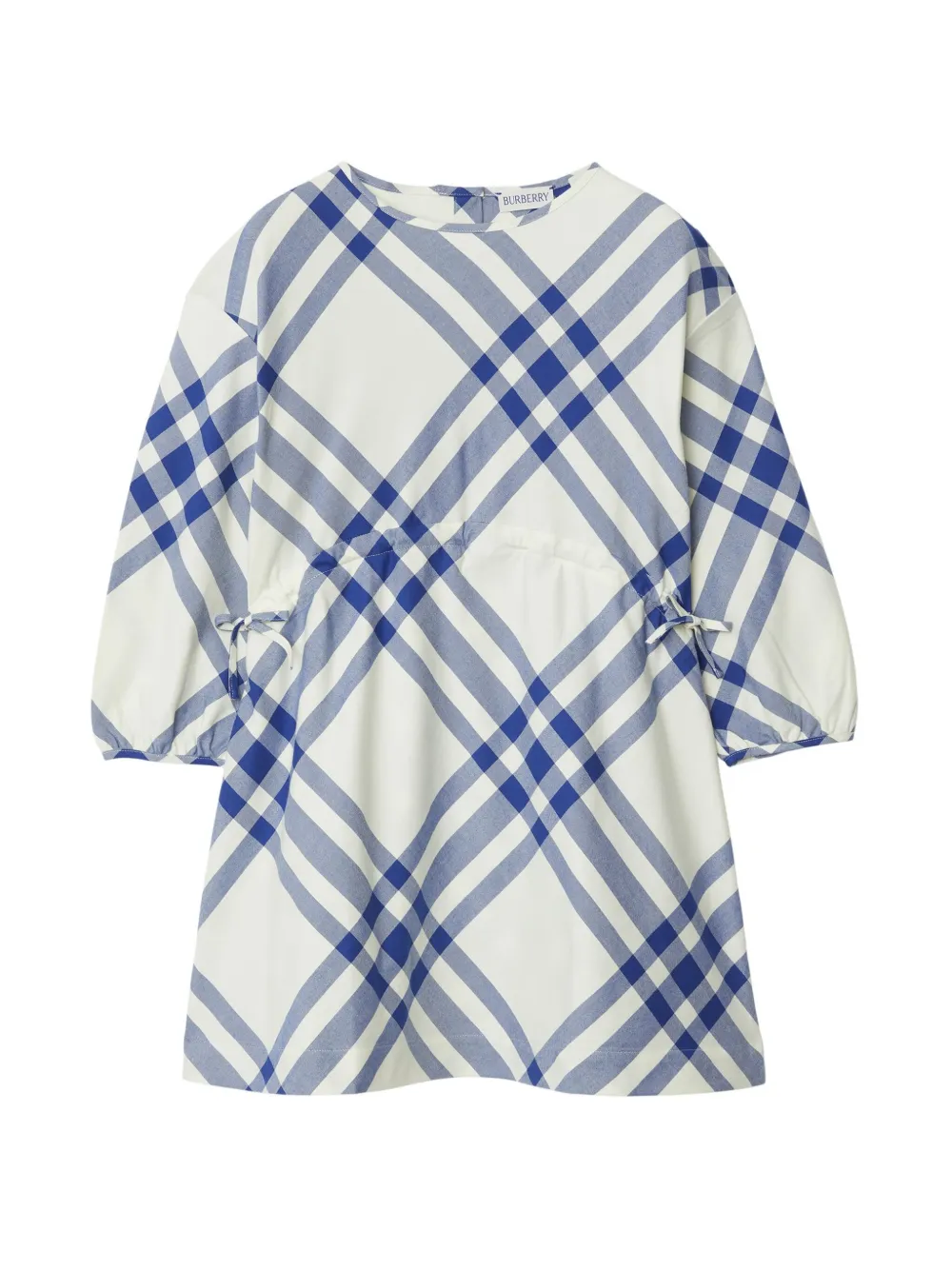 

Платье в клетку BURBERRY KIDS, белый
