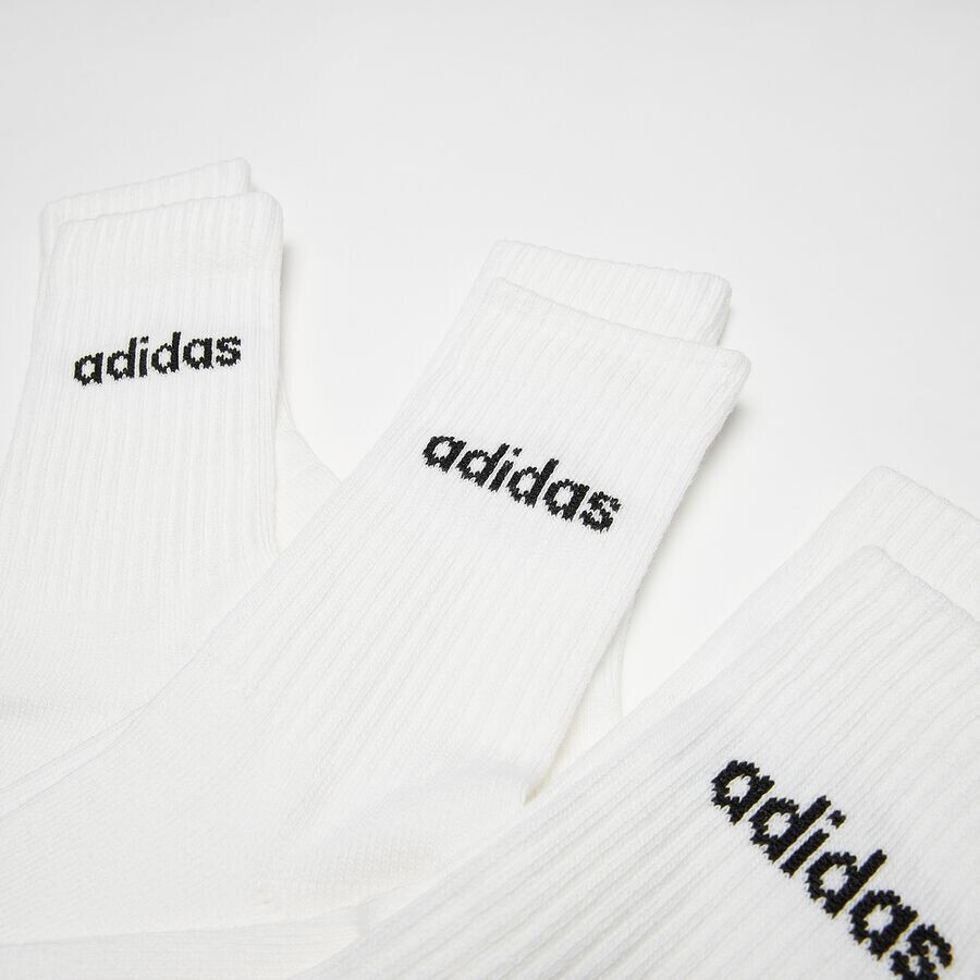Носки Cushion Linear Crew (3 шт.) adidas Sportswear, цвет white/black — фото 2