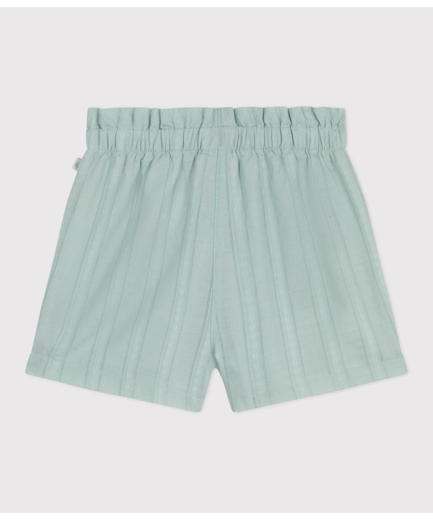 Детские шорты PETIT BATEAU хлопковые светло-зелёные — фото 2