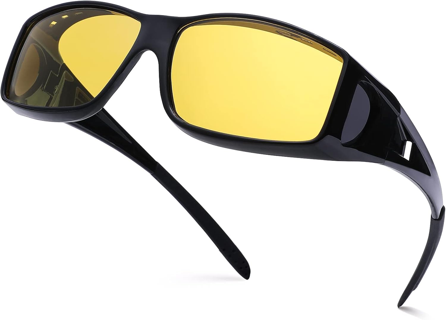 

Солнцезащитные очки NULOOQ надеваются поверх обычных очков, поляризованные линзы носятся поверх очков с диоптриями, солнцезащитные очки обтекаемой формы для мужчин и женщин, A9* Transparent Gray Frame/Night Vision Yellow Lens