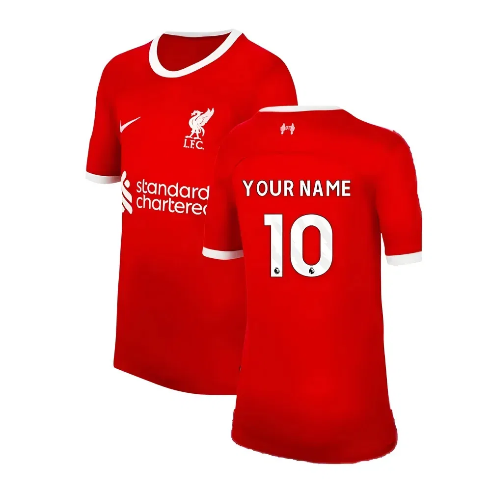Детская футбольная футболка Liverpool FC Home 2023-2024 Nike, красный