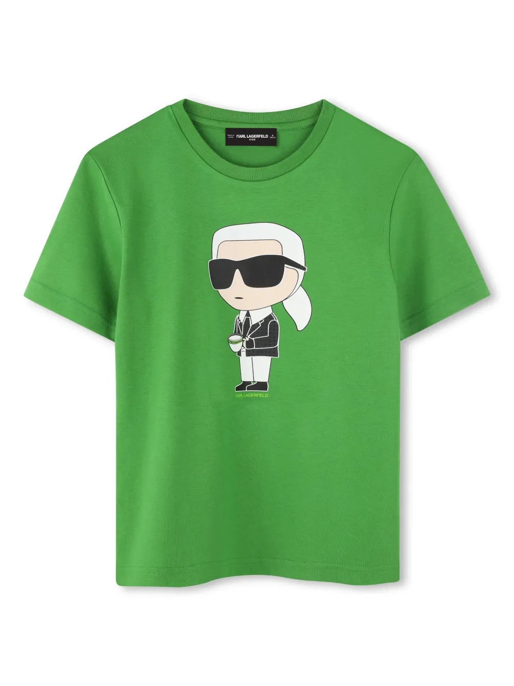 

Футболка Ikonik Karl KARL LAGERFELD KIDS, зеленый