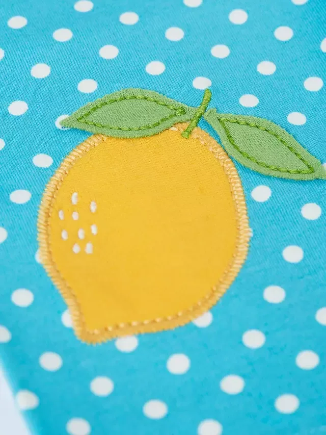 Детские шорты Laurie Lemon с аппликацией, цвет Голубое небо Frugi — фото 4