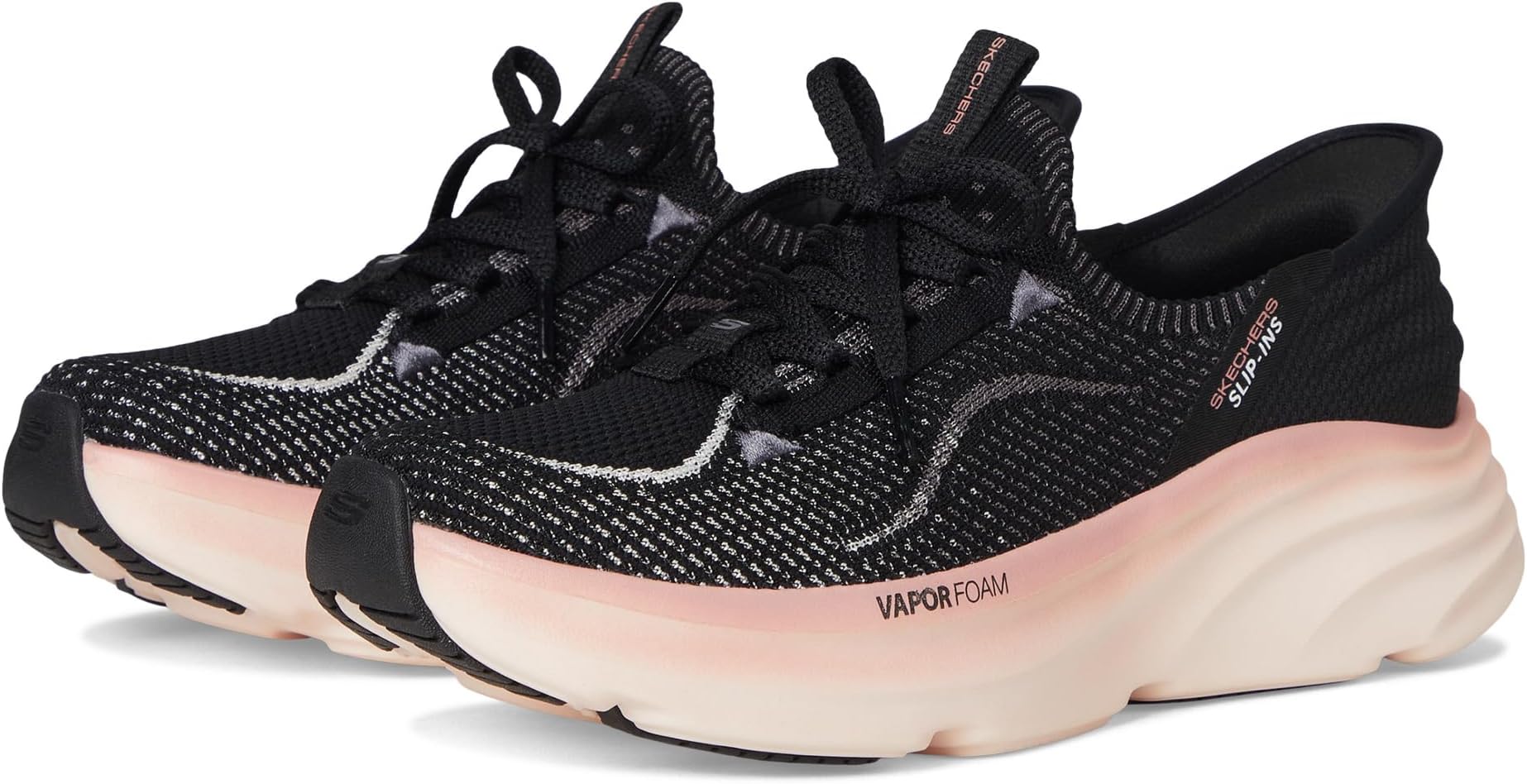 Кроссовки SKECHERS Women's D'Lux Vapor Hands Free Slip-INS, Black