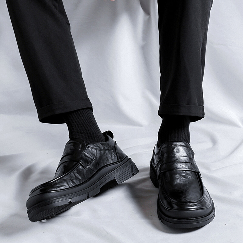 Туфли мужские Men"s Casual Men Low-Top Xiaotoulang, черный — фото 4
