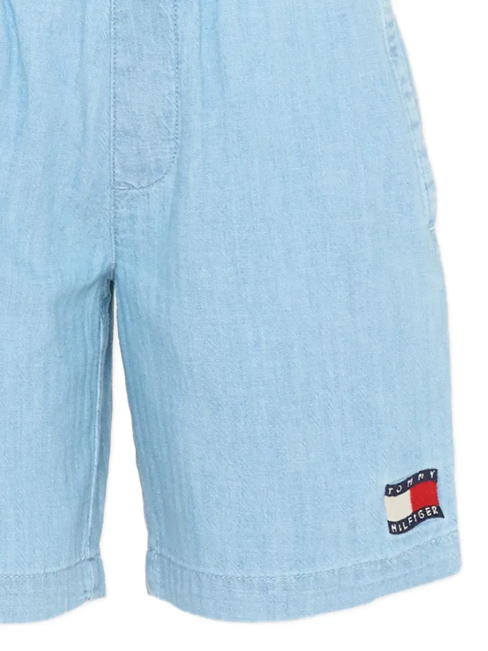 Эластичные шорты с логотипом-нашивкой Tommy Hilfiger Junior, синий — фото 3