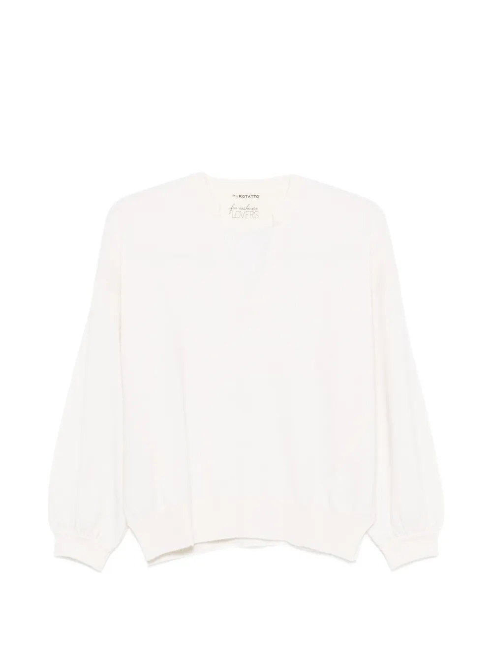 

Свитер с V-образным вырезом Purotatto, бежевый