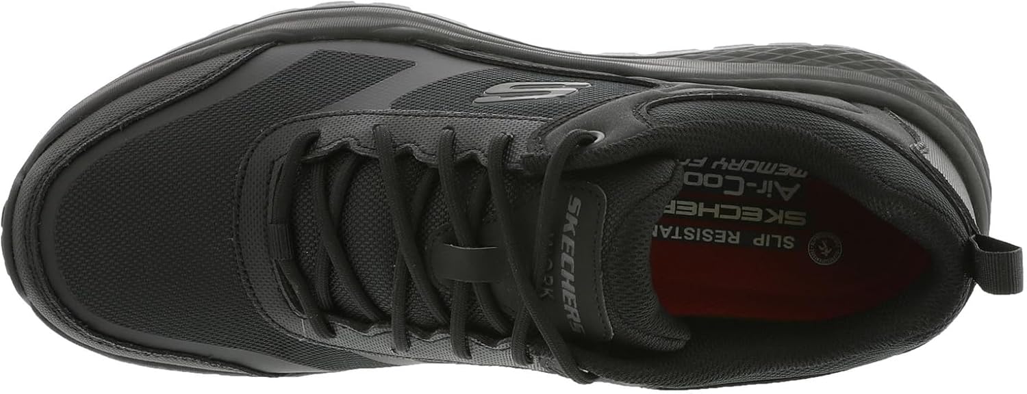 Мужские кроссовки Skechers Street Treader Sr на шнуровке с резиновой подошвой Goodyear, черный — фото 2