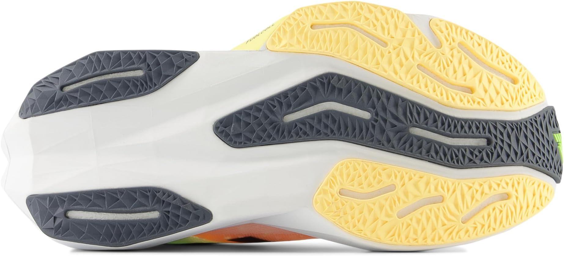 Кроссовки New Balance FuelCell Rebel v4, White/Bleached Lime GloSee Less — фото 3