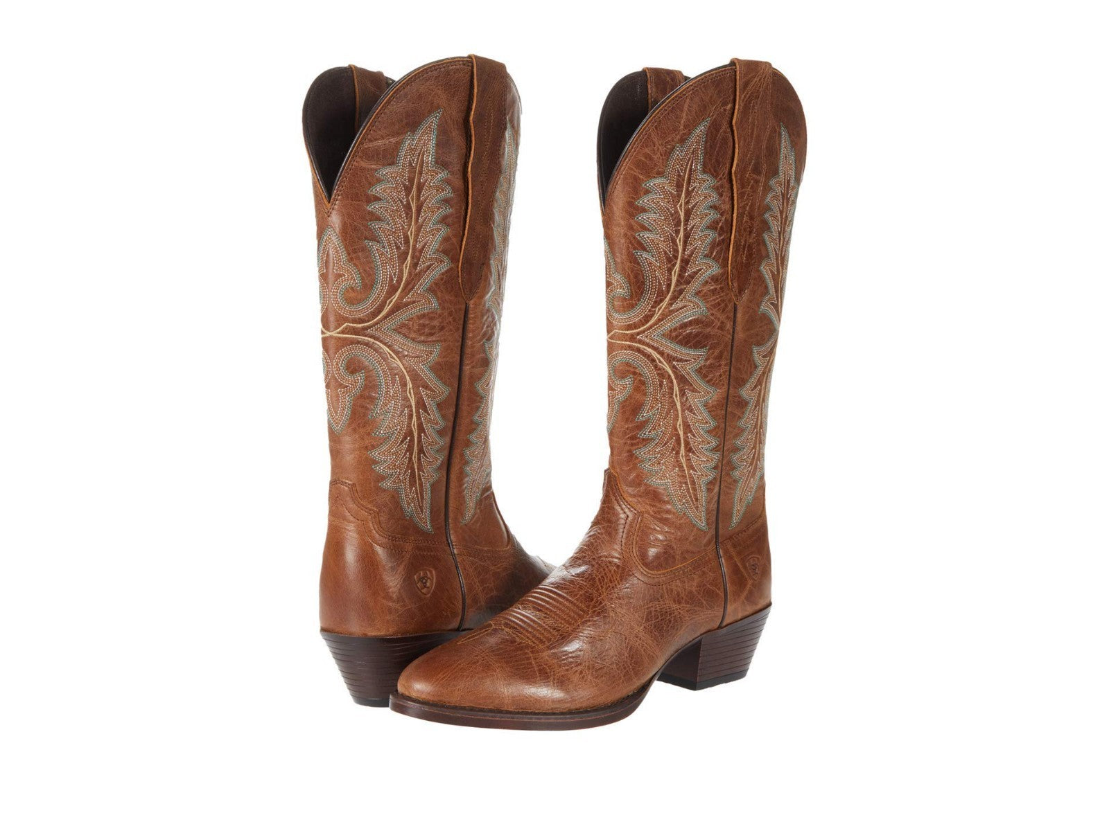 Женские ковбойские сапоги ARIAT кожаные с узором, коричневый