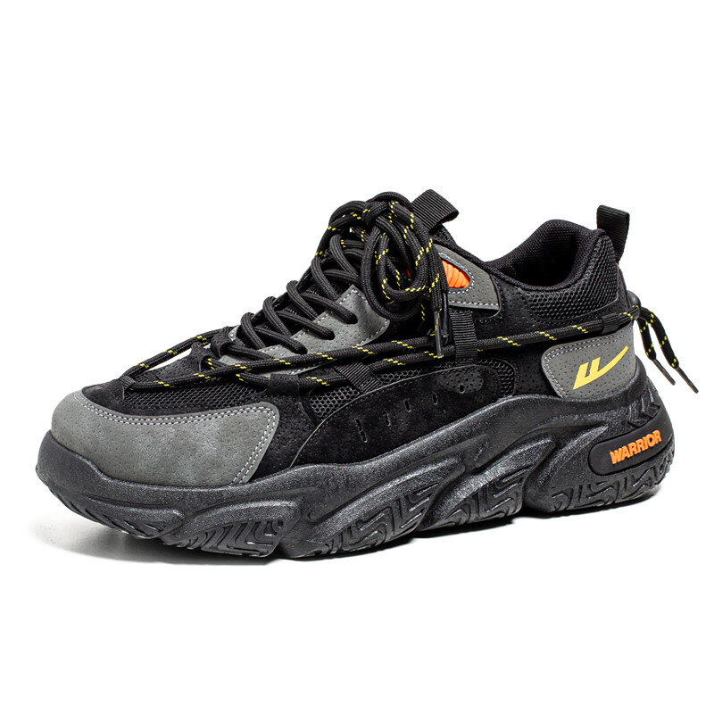 

Кроссовки WARRIOR Chunky Sneakers Unisex Low-top Gray, черный/серый