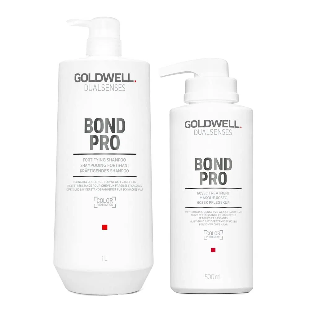 Набор Goldwell Dualsenses Bond Pro: шампунь 1000 мл и уход 500 мл Goldwell