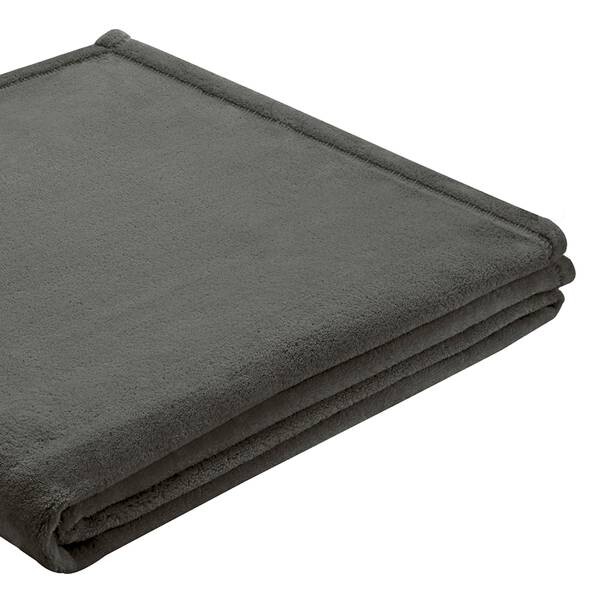 

Плед Biederlack Soft Cover, 200 см, антрацитовый