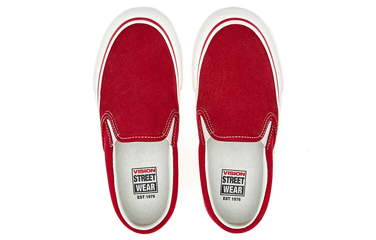 Детские парусиновые туфли Kids Low-top Red Vision Street Wear, красный — фото 4