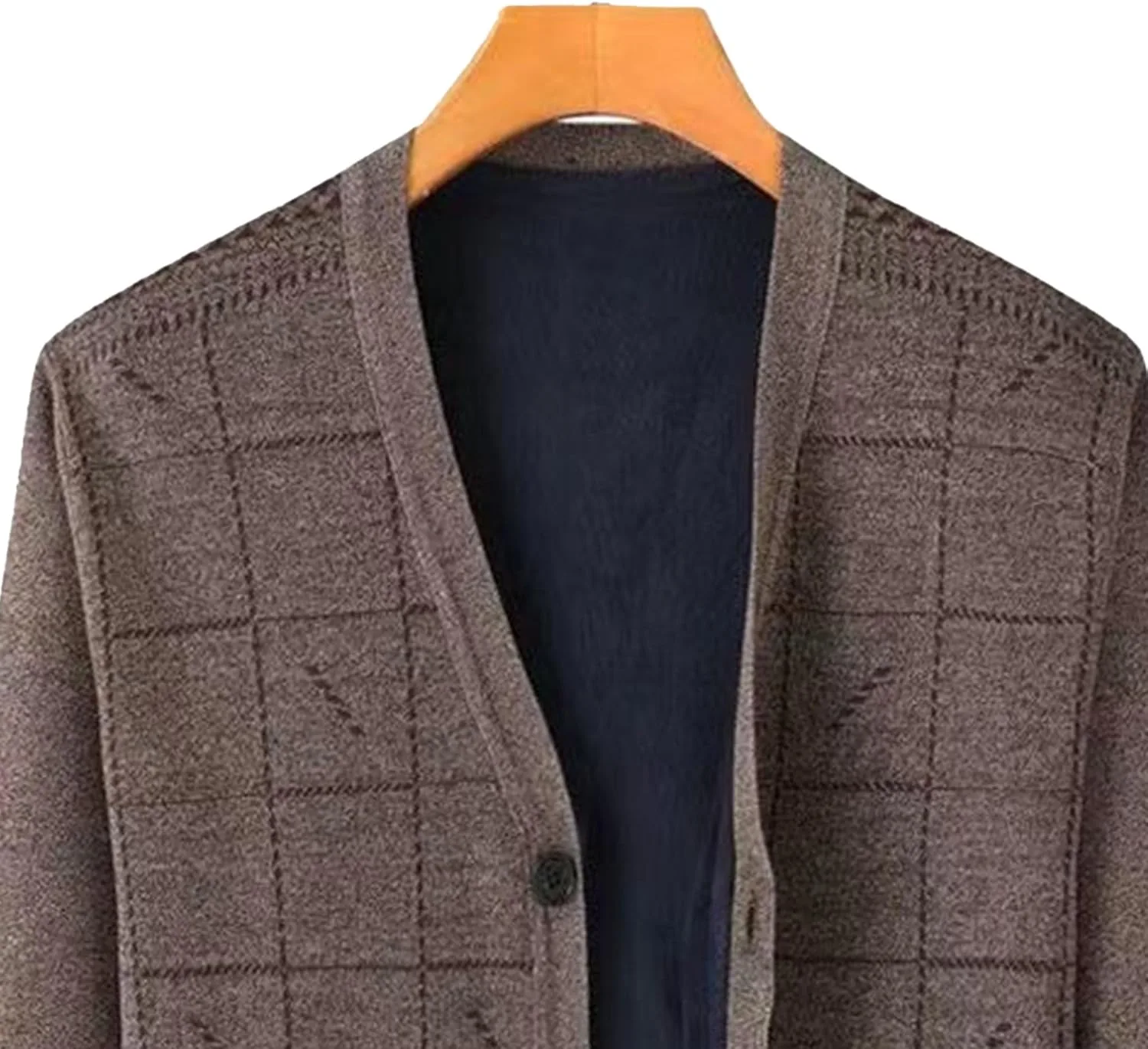 Мужской кардиган Argyle из легкой шерстяной смеси — фото 4