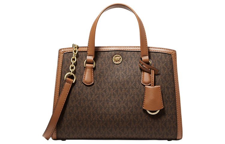 

MICHAEL KORS Сумка Chantal из искусственной кожи, маленькая женская, темно-коричневая/желудевого цвета