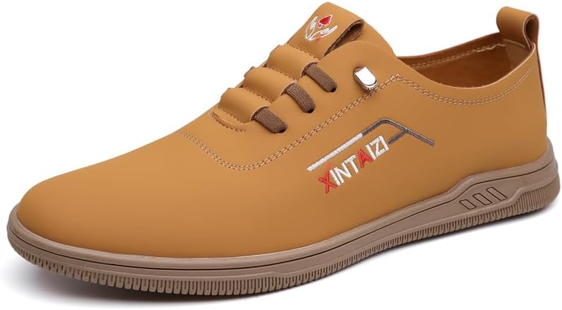 

Мужские модные мокасины LHYXU из микрофибры с мягкой подошвой, удобные для повседневной носки, коричневый