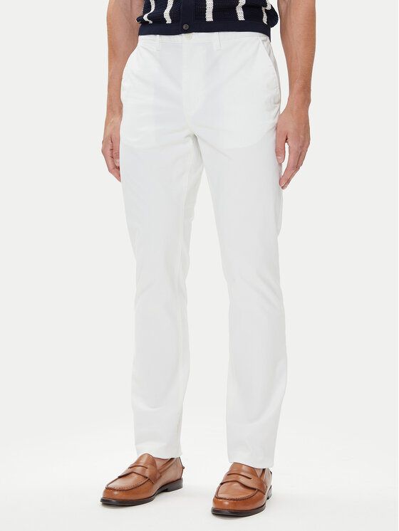 

Чиносы straight fit Denton Essential MW0MW40262 Tommy Hilfiger, белый