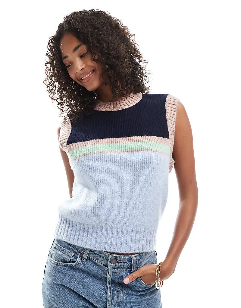 

Трикотажная майка ASOS DESIGN в синюю полоску