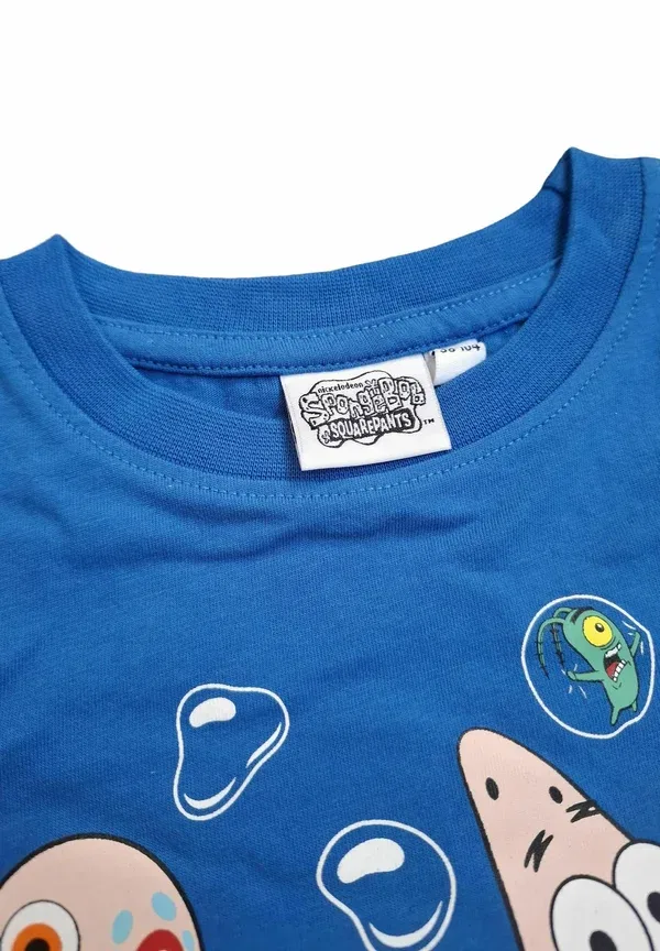Футболка Schwammkopf t-shirt fun shirt oberteil kurzärmlig print t-shirt Spongebob, синий — фото 4
